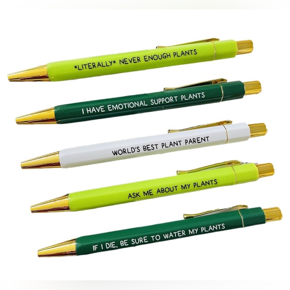 Plant lovers pen set of 5 - Picture 2 of 3